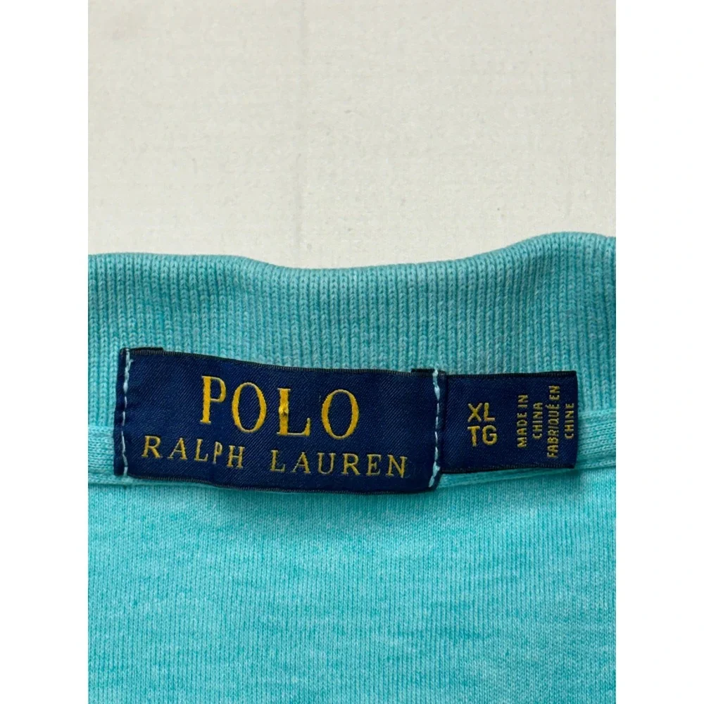 Polo Ralph Lauren Men XL TG Turquoise Heather Short Sleeve‎ Solftouch Polo Shirt